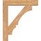 Ekena Millwork Balboa Block Smooth Bracket w/ Offset Brace, Western Red Cedar, 7 1/2"W x 38"D x 44"H BKT0806X38X44BOA05SWR - alternate 2